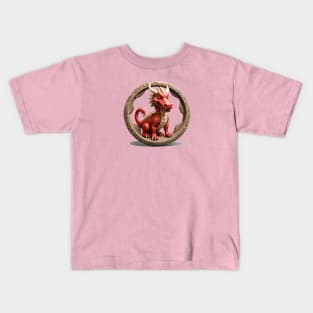 Dragon and buffallo Kids T-Shirt